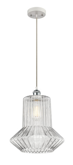 Ballston LED Pendant in White Polished Chrome (405|516-1P-WPC-G212-LED)