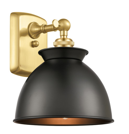 Ballston One Light Wall Sconce in Satin Gold (405|516-1W-SG-M14-BK)