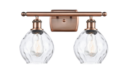 Ballston LED Bath Vanity in Antique Copper (405|516-2W-AC-G362-LED)