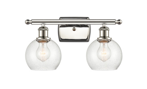 Ballston Two Light Bath Vanity in Polished Nickel (405|516-2W-PN-G124-6)