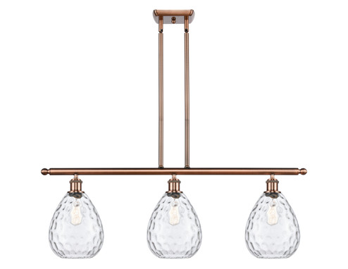 Ballston Three Light Island Pendant in Antique Copper (405|516-3I-AC-G372)