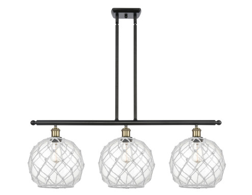 Ballston Three Light Island Pendant in Black Antique Brass (405|516-3I-BAB-G122-10RW)
