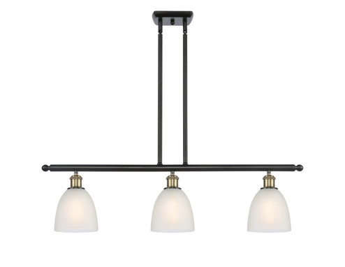 Ballston Three Light Island Pendant in Black Antique Brass (405|516-3I-BAB-G381)