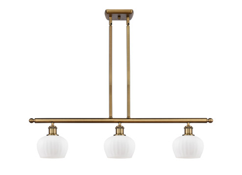 Ballston Three Light Island Pendant in Brushed Brass (405|516-3I-BB-G91)