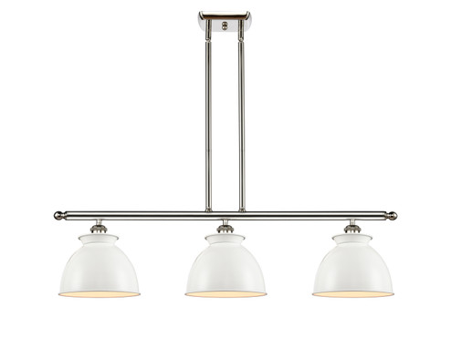 Ballston Three Light Island Pendant in Polished Nickel (405|516-3I-PN-M14-W)