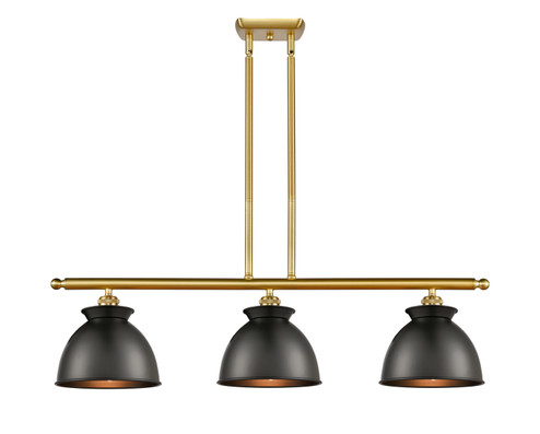 Ballston LED Island Pendant in Satin Gold (405|516-3I-SG-M14-BK-LED)