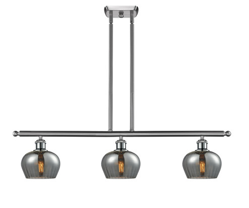 Ballston Three Light Island Pendant in Brushed Satin Nickel (405|516-3I-SN-G93)