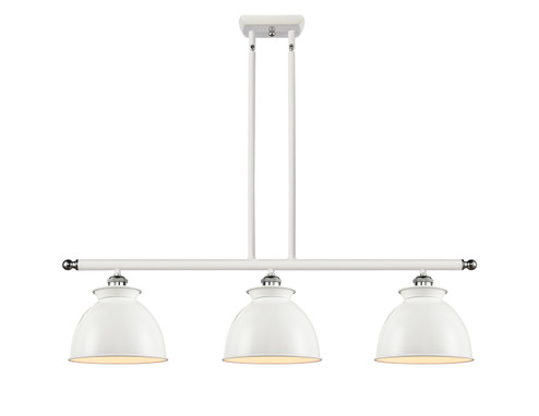 Ballston Three Light Island Pendant in White Polished Chrome (405|516-3I-WPC-M14-W)