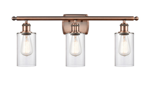 Ballston Three Light Bath Vanity in Antique Copper (405|516-3W-AC-G802)