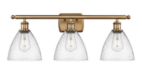 Ballston Three Light Bath Vanity in Brushed Brass (405|516-3W-BB-GBD-754)
