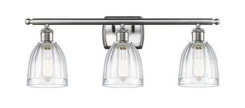 Ballston Three Light Bath Vanity in Brushed Satin Nickel (405|516-3W-SN-G442)