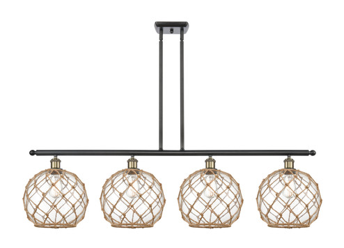 Ballston LED Island Pendant in Black Antique Brass (405|516-4I-BAB-G122-10RB-LED)