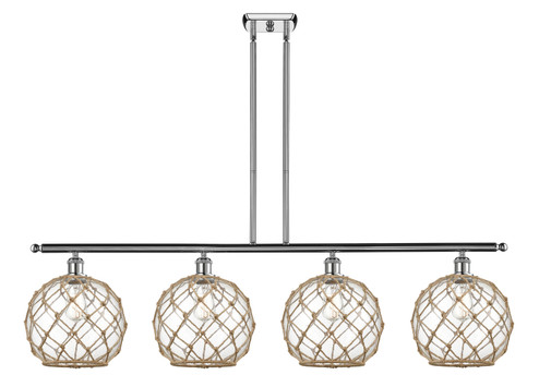 Ballston Four Light Island Pendant in Polished Chrome (405|516-4I-PC-G122-10RB)