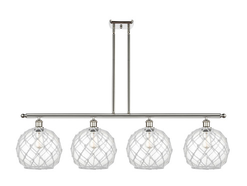 Ballston LED Island Pendant in Polished Nickel (405|516-4I-PN-G122-10RW-LED)