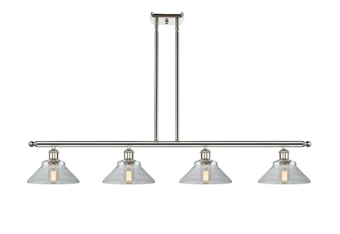 Ballston Four Light Island Pendant in Polished Nickel (405|516-4I-PN-G132)