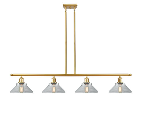 Ballston Four Light Island Pendant in Satin Gold (405|516-4I-SG-G132)