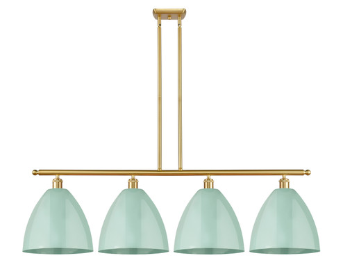 Ballston Four Light Island Pendant in Satin Gold (405|516-4I-SG-MBD-12-SF)