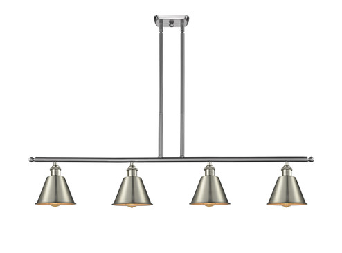 Ballston Four Light Island Pendant in Brushed Satin Nickel (405|516-4I-SN-M8)