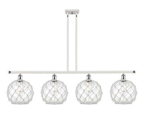 Ballston LED Island Pendant in White Polished Chrome (405|516-4I-WPC-G122-10RW-LED)