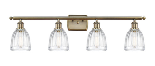 Ballston Four Light Bath Vanity in Antique Brass (405|516-4W-AB-G442)