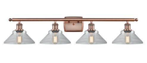 Ballston LED Bath Vanity in Antique Copper (405|516-4W-AC-G132-LED)