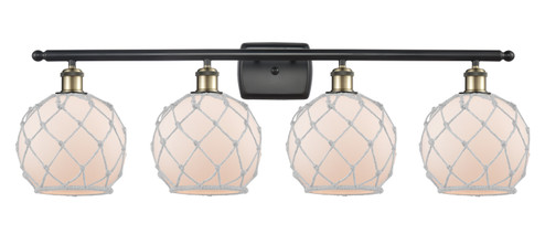 Ballston Four Light Bath Vanity in Black Antique Brass (405|516-4W-BAB-G121-8RW)