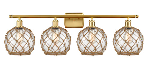 Ballston Four Light Bath Vanity in Satin Gold (405|516-4W-SG-G122-8RB)