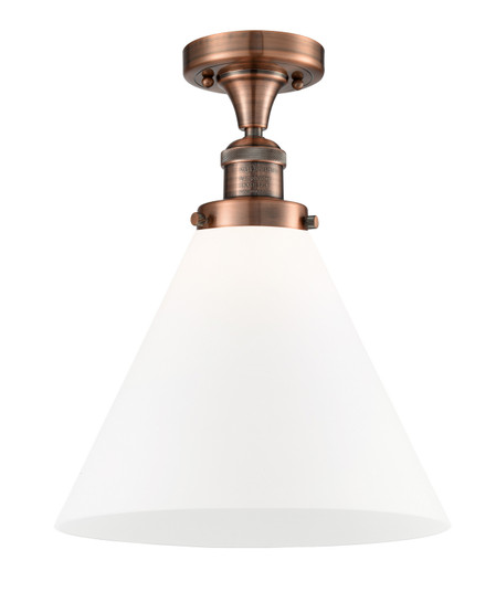 Franklin Restoration LED Semi-Flush Mount in Antique Copper (405|517-1CH-AC-G41-L-LED)