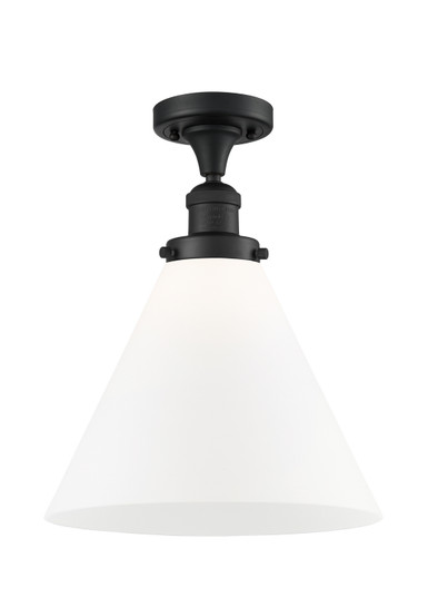 Franklin Restoration LED Semi-Flush Mount in Matte Black (405|517-1CH-BK-G41-L-LED)