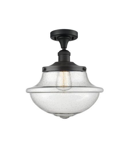 Franklin Restoration LED Semi-Flush Mount in Matte Black (405|517-1CH-BK-G544-LED)