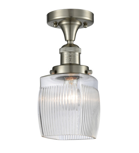 Franklin Restoration One Light Semi-Flush Mount in Brushed Satin Nickel (405|517-1CH-SN-G302)