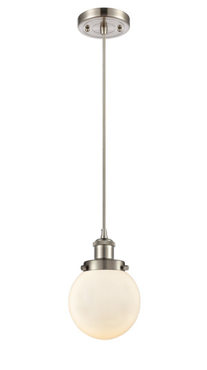 Ballston Urban LED Mini Pendant in Brushed Satin Nickel (405|916-1P-SN-G201-6-LED)