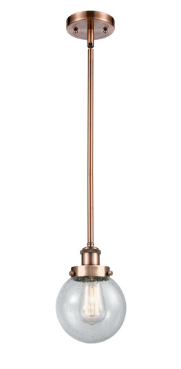 Ballston Urban LED Mini Pendant in Antique Copper (405|916-1S-AC-G204-6-LED)