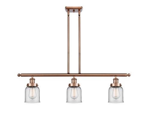 Ballston Urban Three Light Island Pendant in Antique Copper (405|916-3I-AC-G52)