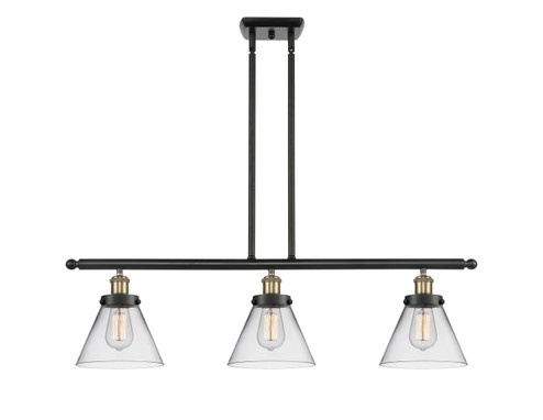 Ballston Urban Three Light Island Pendant in Black Antique Brass (405|916-3I-BAB-G42)