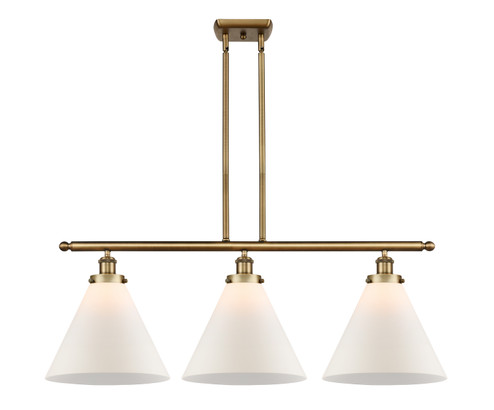 Ballston Urban Three Light Island Pendant in Brushed Brass (405|916-3I-BB-G41-L)