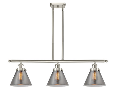 Ballston Urban Three Light Island Pendant in Brushed Satin Nickel (405|916-3I-SN-G43)