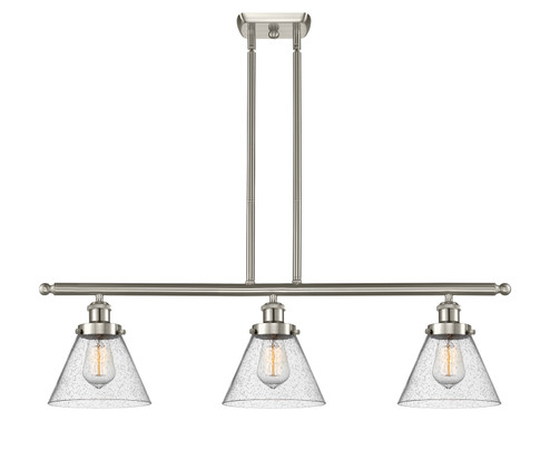 Ballston Urban LED Island Pendant in Brushed Satin Nickel (405|916-3I-SN-G44-LED)
