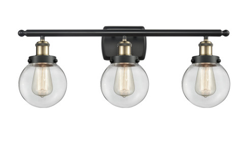 Ballston Urban LED Bath Vanity in Black Antique Brass (405|916-3W-BAB-G202-6-LED)