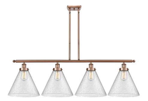 Ballston Urban LED Island Pendant in Antique Copper (405|916-4I-AC-G44-L-LED)