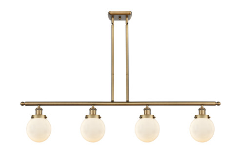 Ballston Urban LED Island Pendant in Brushed Brass (405|916-4I-BB-G201-6-LED)