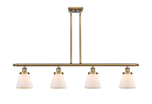 Ballston Urban Four Light Island Pendant in Brushed Brass (405|916-4I-BB-G61)