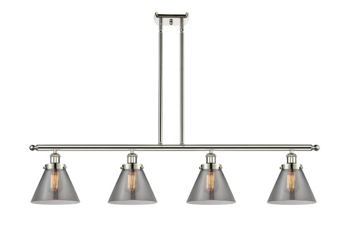 Ballston Urban Four Light Island Pendant in Polished Nickel (405|916-4I-PN-G43)