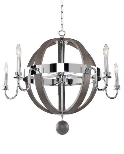 Sharlow Five Light Chandelier in Chrome (33|300481CH)