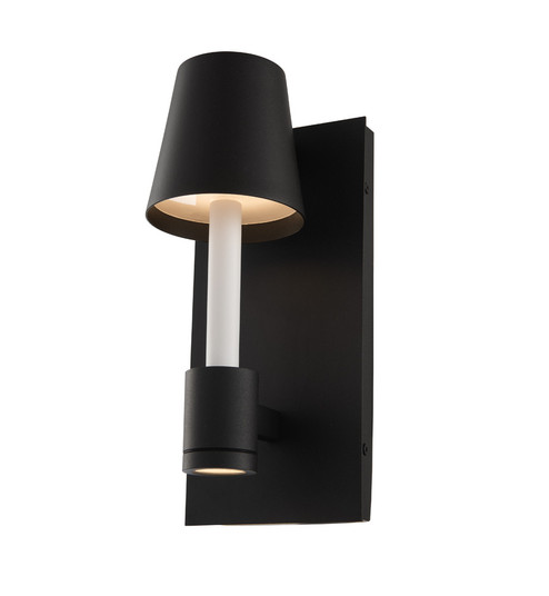 Candelero LED Wall Sconce in Matte Black w White Accent (33|405321MBW)