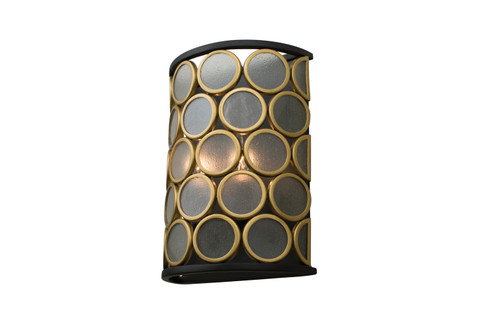 Corsa Two Light Wall Sconce in Matte Black w Gold (33|507920BMG)