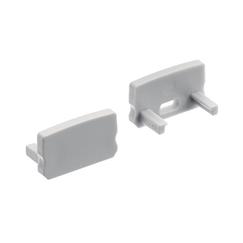 Ils Te Series Tape Extrusion End Cap 5 Pair in Silver (12|1TEE1SWSFHSIL)