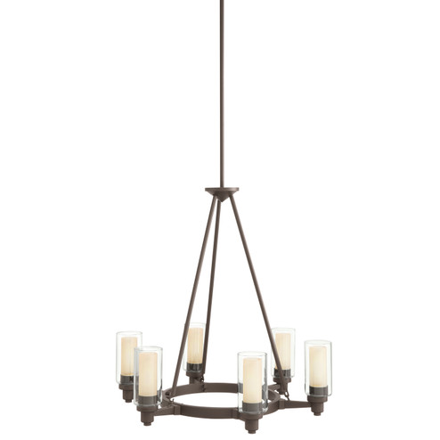 Circolo Six Light Chandelier in Olde Bronze (12|2344OZ)