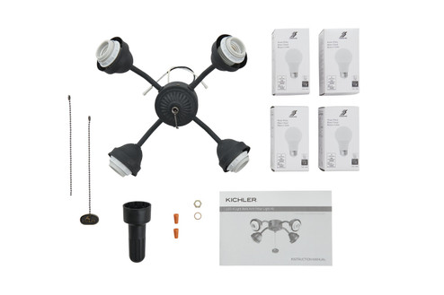 Accessory LED Fan Fitter in Distressed Black (12|350015DBK)