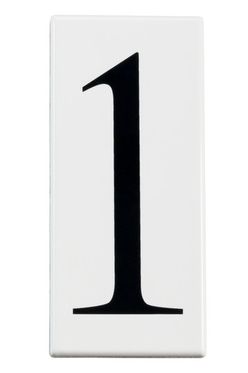 Accessory Number 1 Panel in White Material (12|4301)